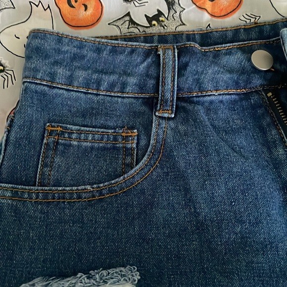 Denim shorts high rise - Picture 4 of 9